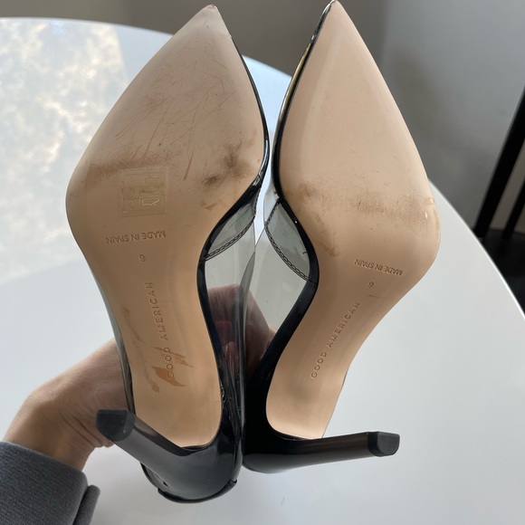 Good American Cinder-f*cking-rella Pump Light Smoke - 6 - Picture 7 of 10